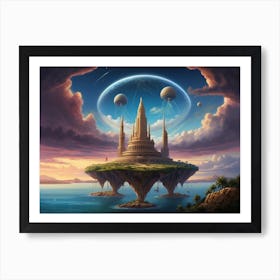 Floating Temple Art Print