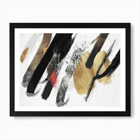 Abstract Brushstrokes Canvas Print 22 Art Print