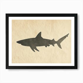 Carpet Shark Silhouette 4 Art Print