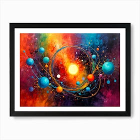 Galaxy Painting Art Print