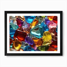 Colorful Glass Pieces 2 Poster