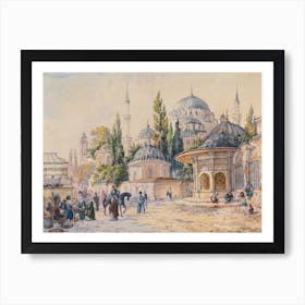 The Sehzade Mosque In Laleli, Istanbul, Ludwig Hans Fischer Poster