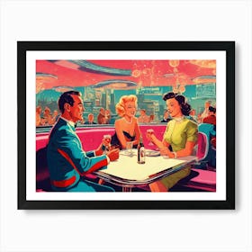 Retro Diner 1 Art Print