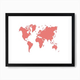 World Map 11 Art Print