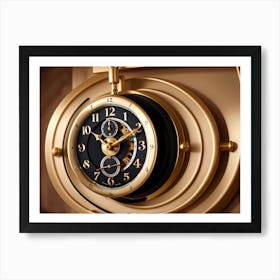 Clock | Time management | Time is money Art Print