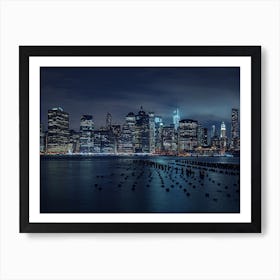 New York City Downtown Art Print