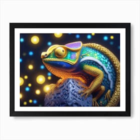 CyberPunk Karma Chameleon 1 Art Print