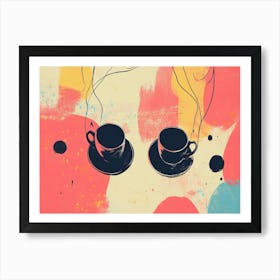 Coffee Cups Art Print