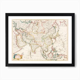 Map Of Asia Art Print
