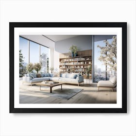 Cropped Living Room Art Print