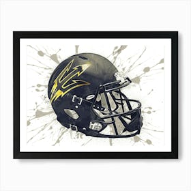 Arizona State Sun Devils NCAA Helmet Poster 2 Art Print