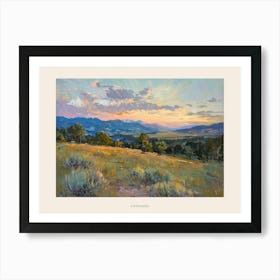 Western Sunset Landscapes Colorado 1 Poster Art Print