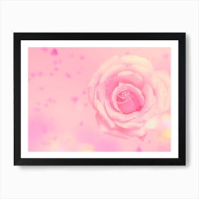 Pink Rose Art Print