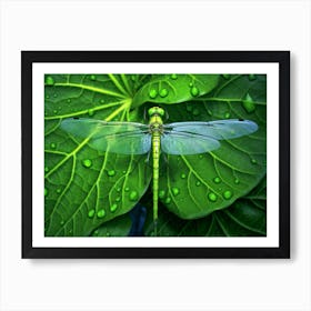 Dragonfly Eastern Pondhawk Colourful 3 Art Print