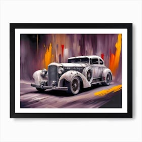 Vintage Car Painting 1 Art Print