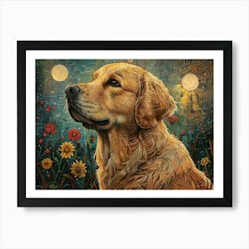 Golden Retriever Fine Art Portrait 2 Poster