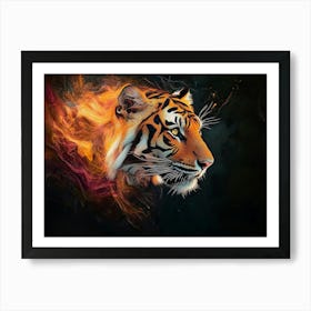 Tiger Animal Abstract 7 Art Print