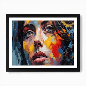 Woman'S Face 8 Art Print