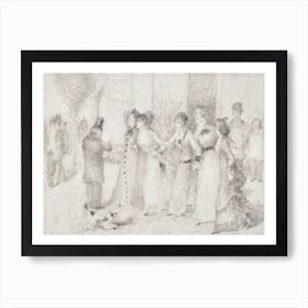 Workers’ Daughters On The Outer Boulevard, Pierre Auguste Renoir Art Print