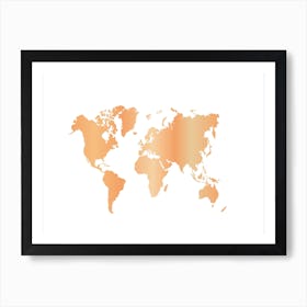 World Map 9 Art Print