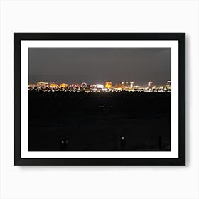 Night skyline Las Vegas, Nevada Art Print