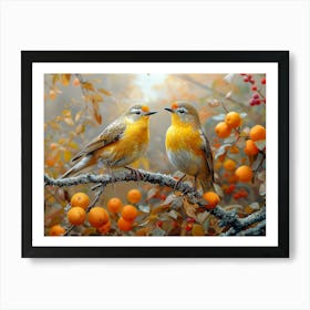 Beautiful Bird on a branch 8 Art Print