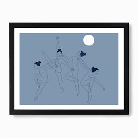 Dance With The Moon Art Print
