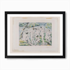 The Small Bathers, Paul Cézanne Art Print