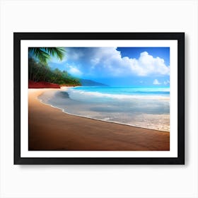 Tropical Beach 1 Art Print