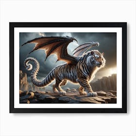 Dragon-Tiger Fantasy Art Print