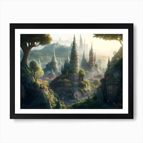 Fairytale City Art Print