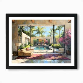 At Home In The Hollywood Hills Art Print