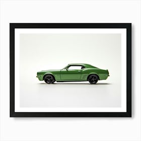 Toy Car 67 Camaro Green Art Print