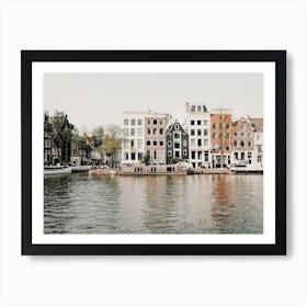 House Boats In Canal Art Print