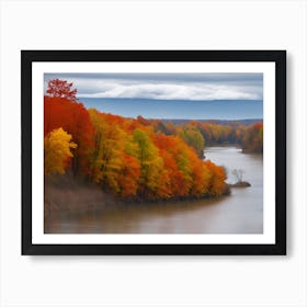 Fall Time Along The Susquehanna River-1 Art Print