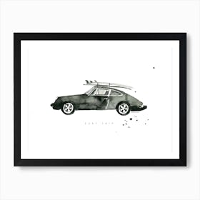 Porsche Surf Trip Art Print