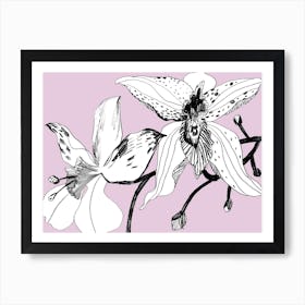 Expressive Orchids 1 Art Print