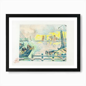 Boats At Flushing (Bateaux À Flessingue) (1895), Paul Signac Art Print