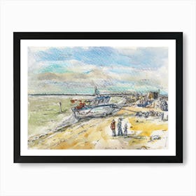 Fishing Boat At Hythe 22nd Dec 2024 Art Print