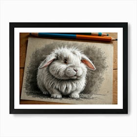 Bunny Drawing 4 Art Print