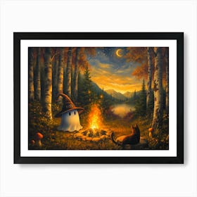 Ghost Campfire 1 Art Print