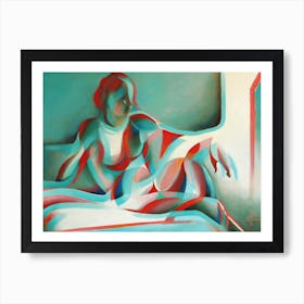 Anaglyphical Roundism 27 07 22 (2022) (4 3 Ratio) Art Print