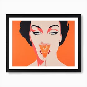 Orange Drink Art Print