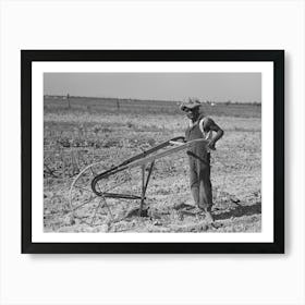 Untitled Photo, Possibly Related To New Madrid County, Missouri, Child Of Sharecropper Cultivating Cotton By Art Print