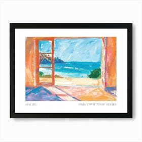 Malibu From The Window Series Poster Painting 3 Art Print