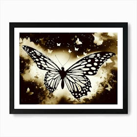 Butterfly In The Sky Art Print