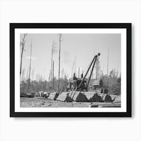 Loading Logs Onto Railroad Cars Near Effie, Minnesota By Russell Lee Art Print