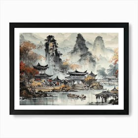 Chinese Landscape 5 Art Print