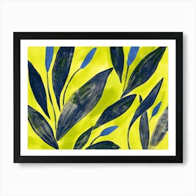 Yellow And Blue 1 Art Print