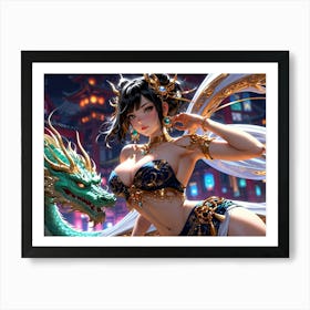 Chinese Mermaid Art Print